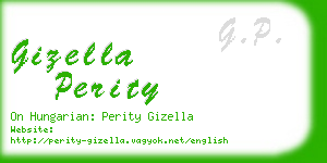 gizella perity business card
